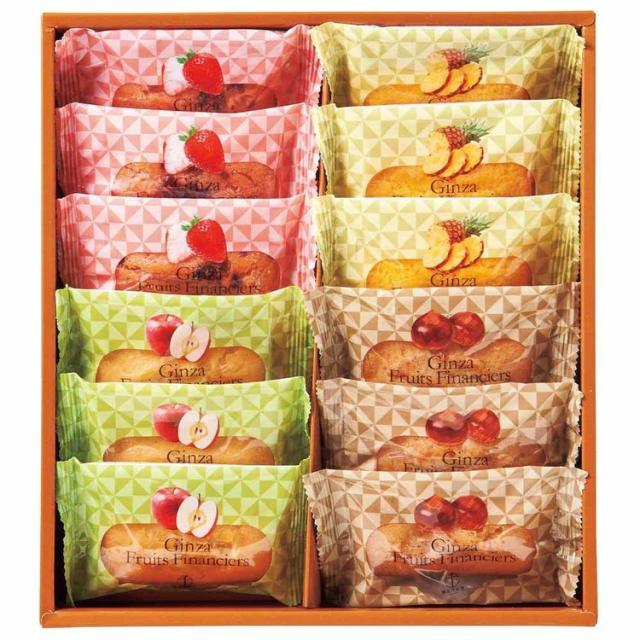 ギフトスイーツ焼菓子銀座千疋屋フィナンシェ【倉庫登録】銀座フルーツフィナンシェ12個 