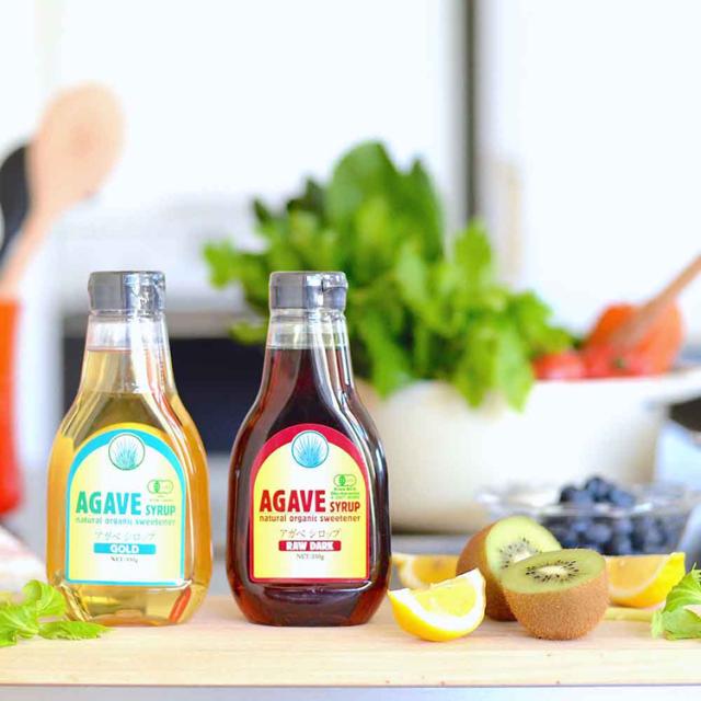 アガベシロップオーガニック低GI食品有機JAS認証取得プラントベース添加物不使用アレルギーフリーコンタミネーションフリー有機ブルーアガベシロップ鮮]【6個】有機アガベシロップ330gGOLDALMATERRA 