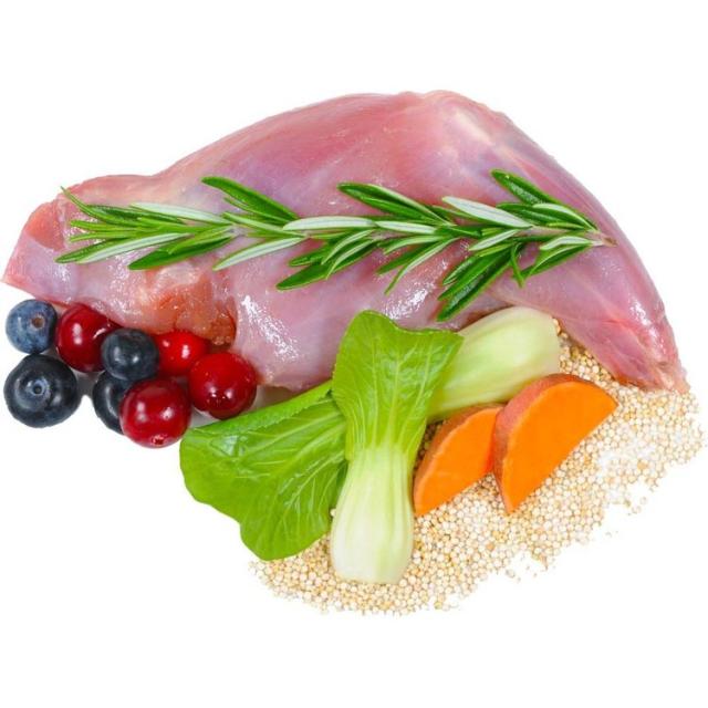 ドッグフード非加熱フリーズドライグレインフリーグルテンフリーWOOFワイルドブラッシュテイル1kgTheNewZealandNaturalPetFoodCo. 