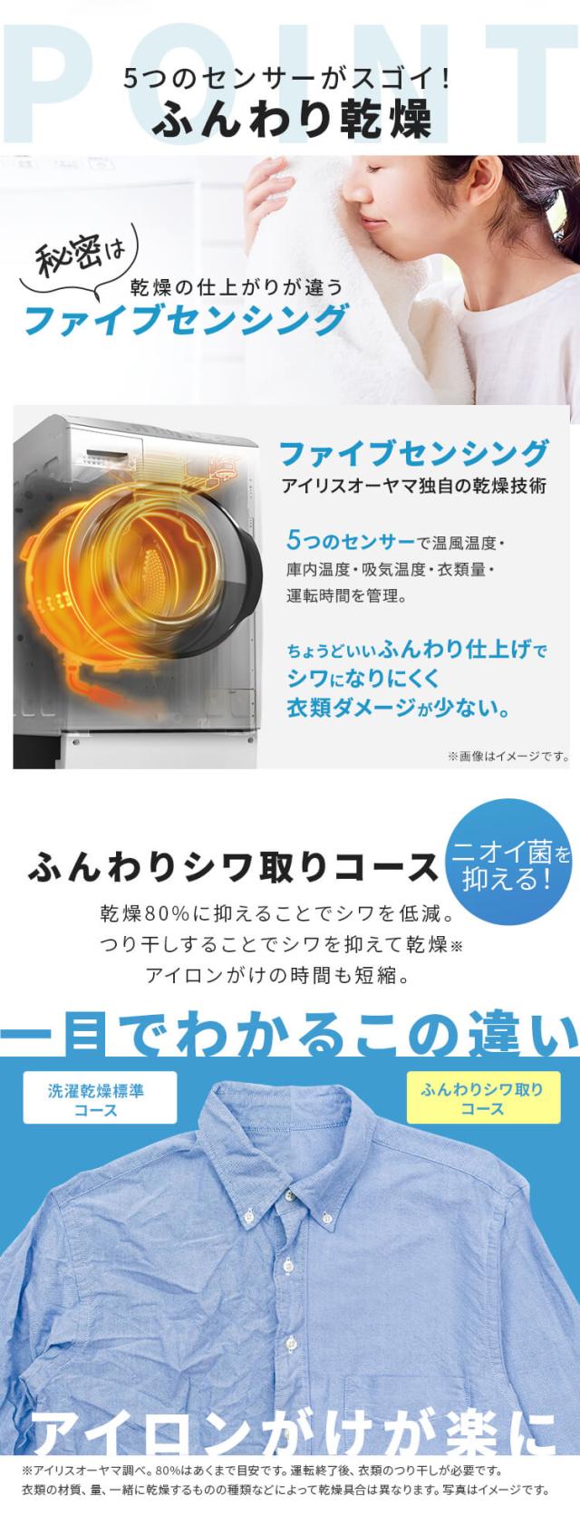 [設置無料] 洗濯機 ドラム式 洗濯乾燥機 ドラム式洗濯乾燥機8.0kg／5.0kg FLK852 全2色 洗濯 乾燥 8キロ 温水 節水 台有 送料無料【代引き不可】 安心延長保証対象