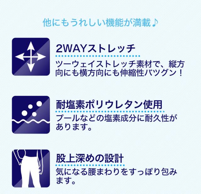 スイムトレンカ スポーツ インナー 2枚セット M-L〜3L