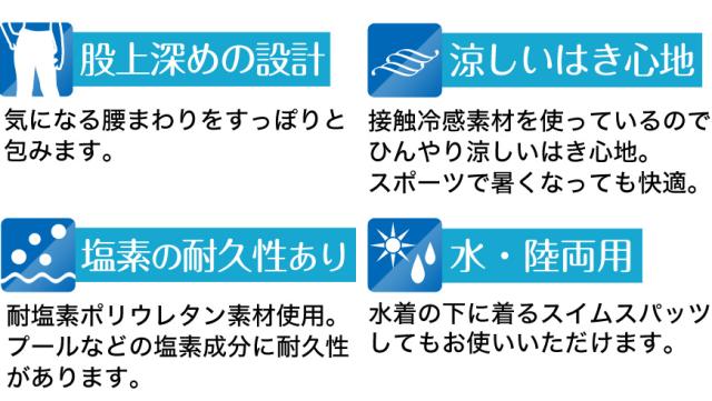 スパッツ 5分丈 スポーツ インナー 3枚セット M-L〜5L(送料無料)
