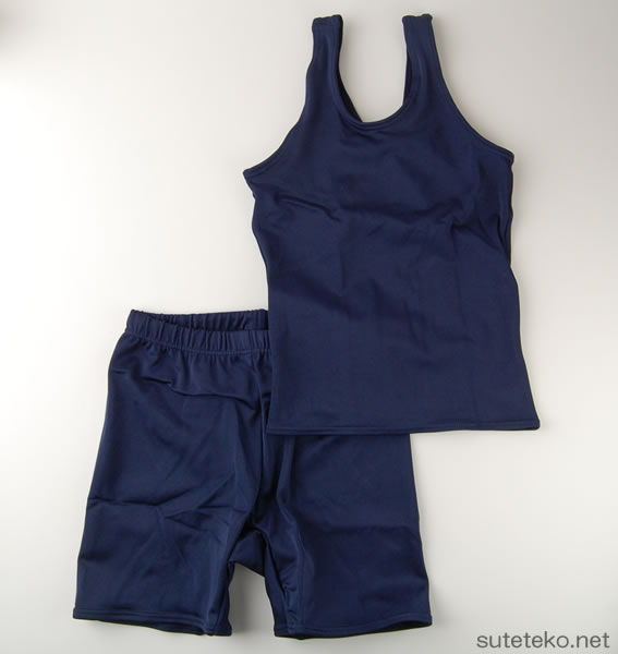 スクール水着 セパレート 女の子 上下 セット 小学生 小学校 110cm〜140cm (在庫限り)