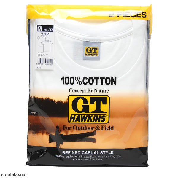 グンゼ G.T.HAWKINS メンズ Tシャツ 2枚組×4セット M〜LL (在庫限り)