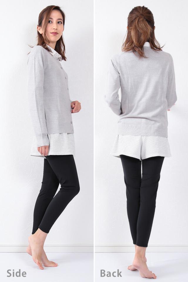 裏起毛 レギンス レディース スパッツ 10分丈 M-L〜3L