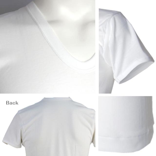 抗菌防臭加工 半袖U首シャツ 2枚組×5セット M〜LL (在庫限り)