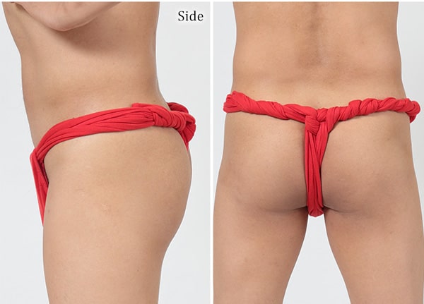 赤六尺ふんどし メンズ 250cm×20cm