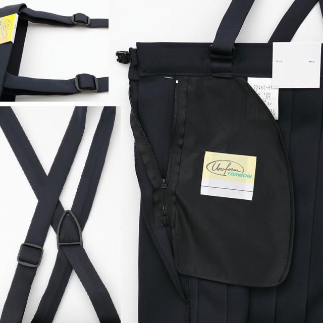 トンボ 小学校 制服 スカート 夏用 20本車ヒダ 紺 120cmA〜130cmA (送料無料) (取寄せ)