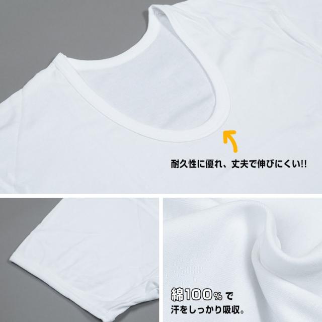 メンズ 半袖 tシャツ 大きいサイズ 綿100% Uネック 2枚組 3L〜6L