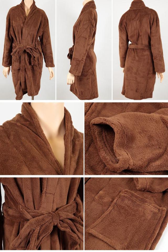 バスローブ マイクロファイバー レディース M