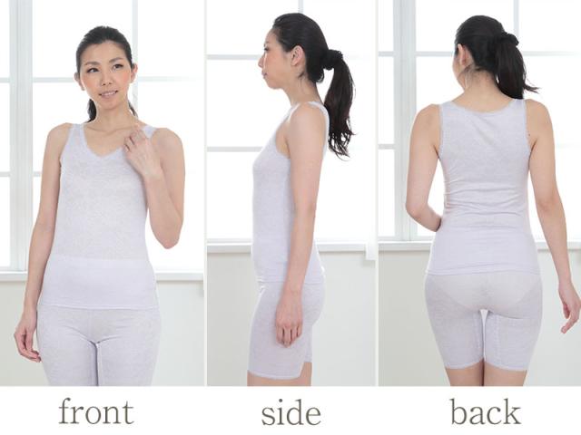 タンクトップ レディース インナー シルク M・L (在庫限り)