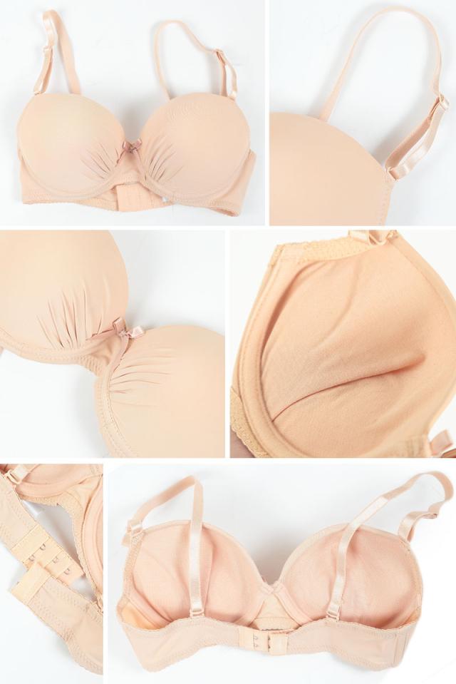 ブラジャー ショーツ セット 脇肉 盛りブラ 谷間 モールドカップブラ モールドブラ A70〜D85