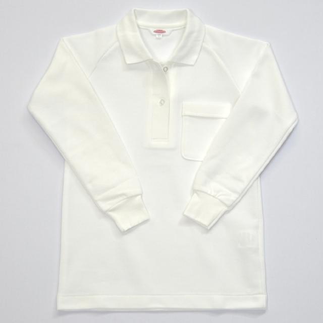 スクール ポロシャツ 女子用 長袖 小学生 制服 トンボ 学生服 120cmA〜160cmA (取寄せ)