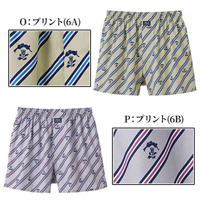 POLO トランクス メンズ 綿100 前あき ボタン付き ゆったり 下着 M L LL