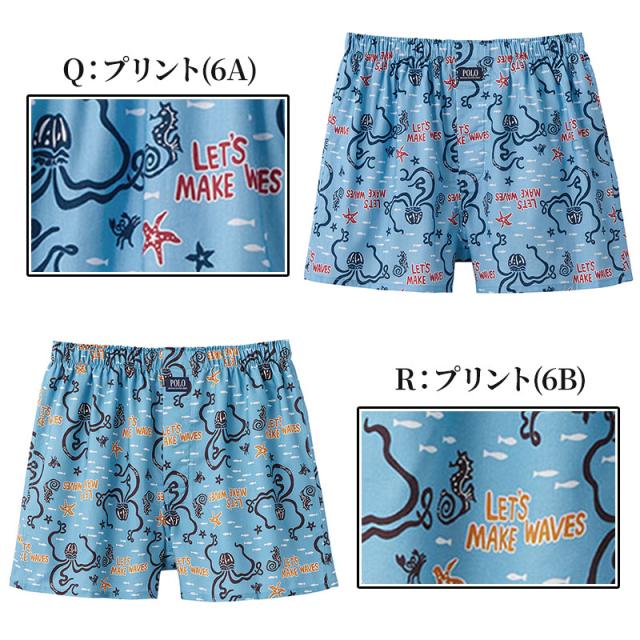 POLO トランクス メンズ 綿100 前あき ボタン付き ゆったり 下着 M L LL