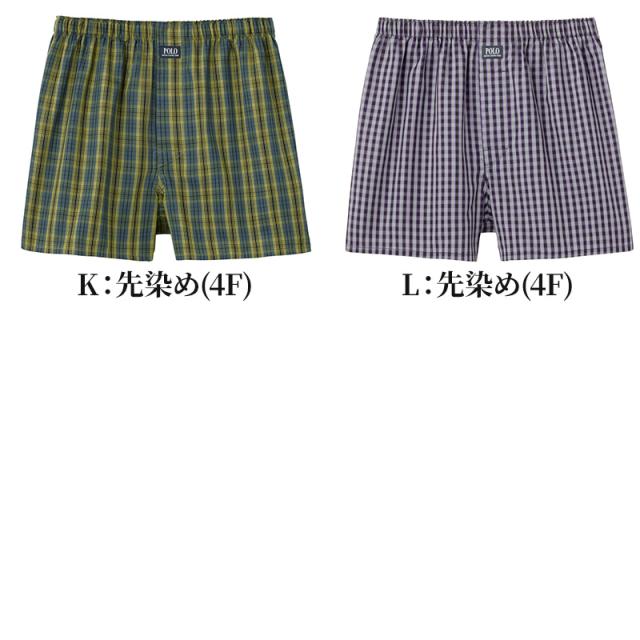 POLO トランクス メンズ 綿100 前あき ボタン付き ゆったり 下着 M L LL