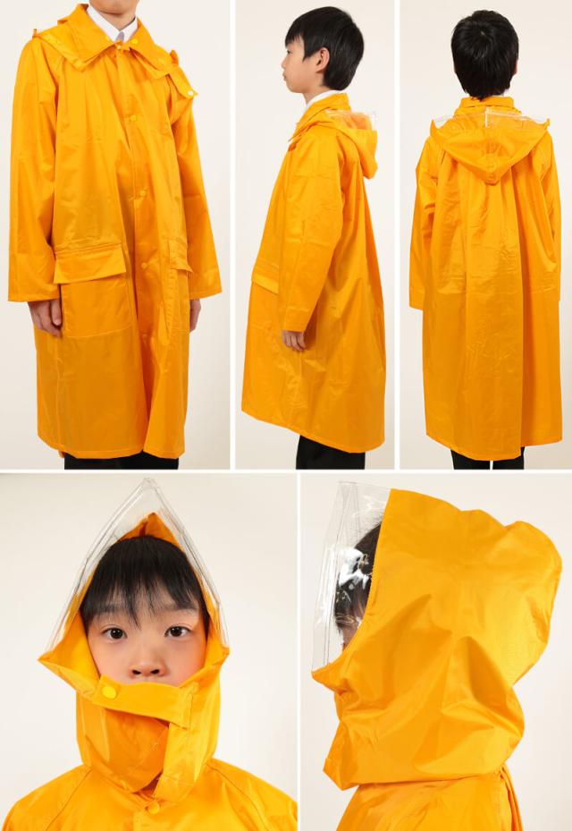 完全防水 子供ランドセル用ナイロンレインコート 65cm〜85cm (取寄せ)