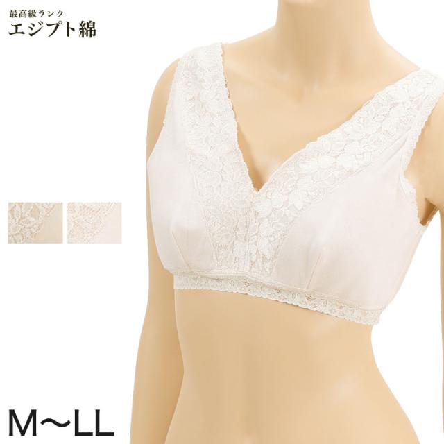 エジプト綿 広幅レースハーフトップ M〜LL (婦人肌着) (取寄せ)