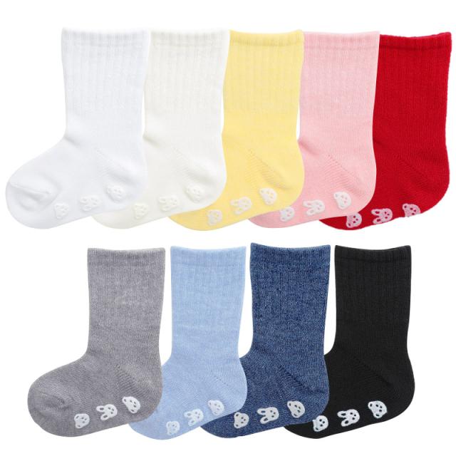 ベビー ソックス 滑り止め クルー丈 9-15cm