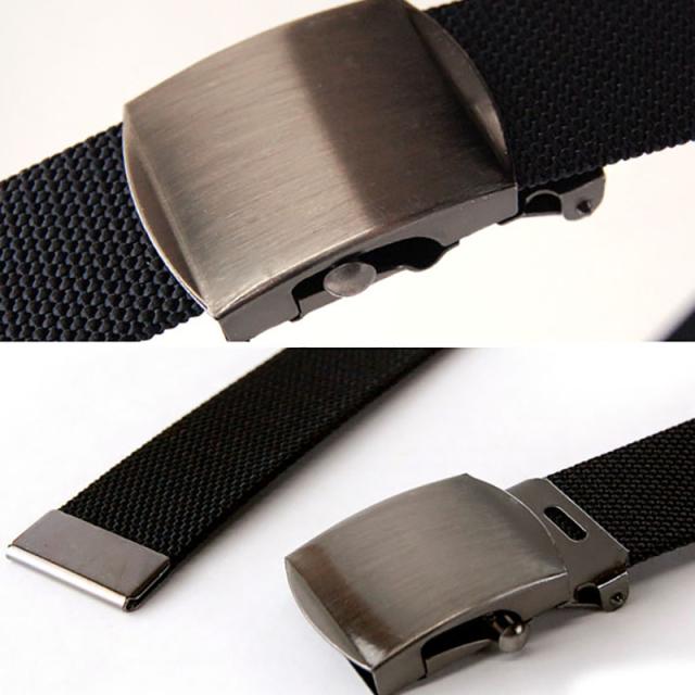 黒光りのバックル 作業用ベルト 110cm・130cm