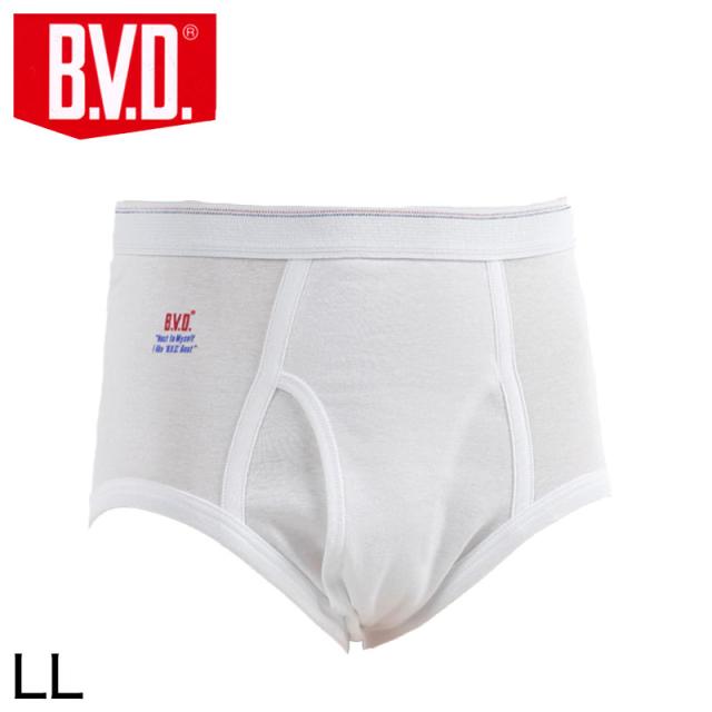 BVD メンズ ブリーフ はき込み深め 綿100% LL