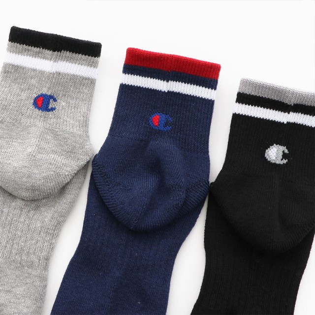 Champion ハーフパイル クォーターレングスソックス 3足組 23-25cm〜27-29cm (メンズ 靴下 29cm ソックス 白  チャンピオン ショートソッの通販はau PAY マーケット 下着・靴下のすててこねっと au PAY マーケット－通販サイト