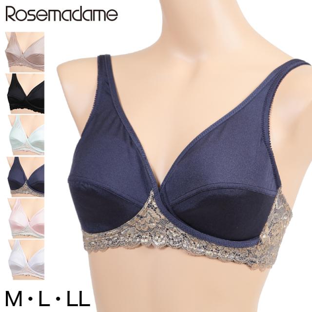 授乳ブラ ノンワイヤー ローズマダム クロスオープン M〜LL (在庫限り)