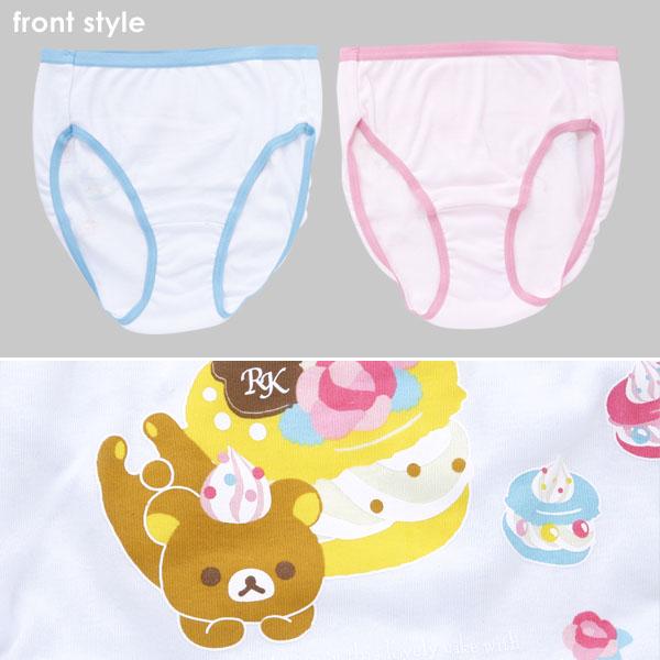 女の子 綿100% 柄おまかせショーツ リラックマ 2枚組 140〜160cm (取寄せ)