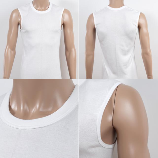 BVD メンズ スリーブレス丸首シャツ 綿100％ LL