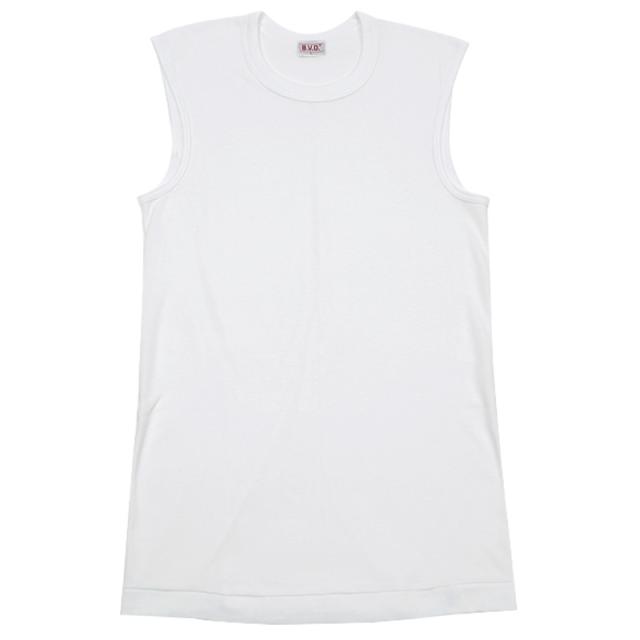 BVD メンズ スリーブレス丸首シャツ 綿100％ LL