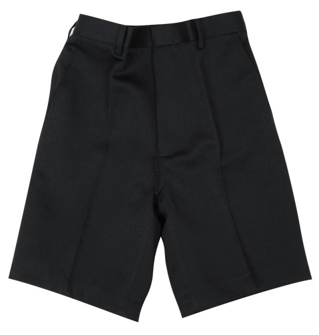 小学校 制服 半ズボン 5分丈 黒 後ろゴム 110cmA〜170cmB (取寄せ)