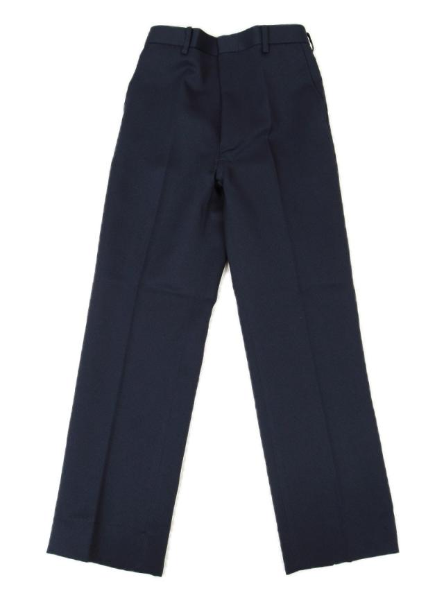 小学生 制服 長ズボン 紺 洗える ノータック 後ろゴム 120cmA〜170cmB (送料無料) (取寄せ)