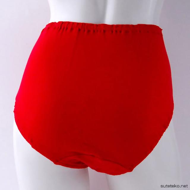 ショーツ 赤 綿100% ゆったり M〜LL (婦人肌着) (取寄せ)