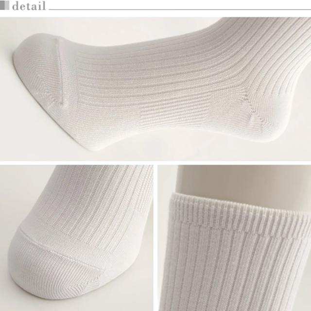 アツギ クランク 靴下 白 ソックス ハイカット 3足組 22-24cm〜26-28cm