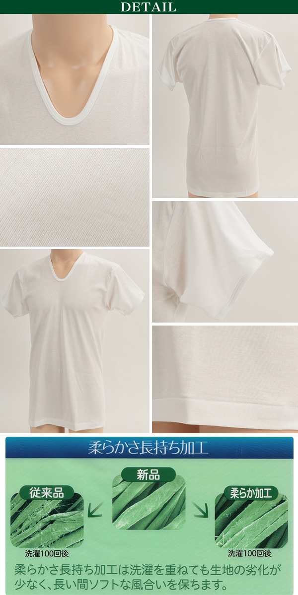 グンゼ 綿 肌着 メンズ 半袖 2枚組 M〜LL