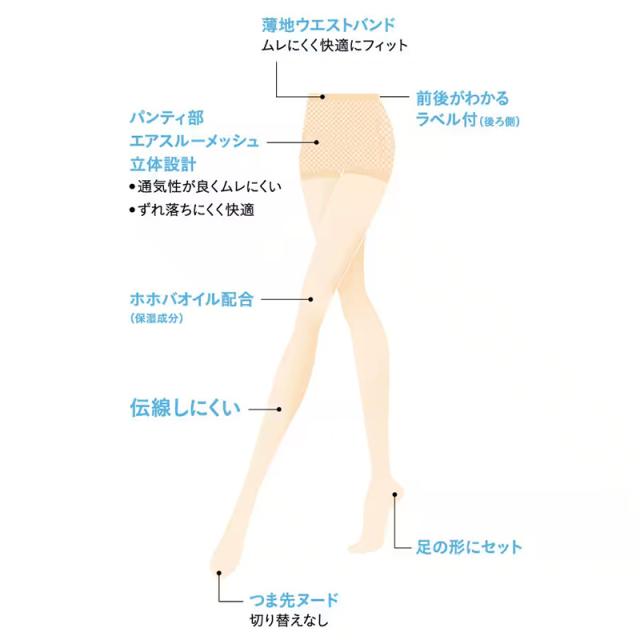 グンゼ サブリナ ストッキング 伝線 夏 S-M〜L-LL