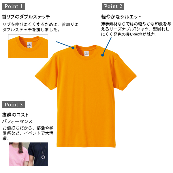 メンズ 4.0オンスプロモーションTシャツ XS〜XXL (在庫限り)
