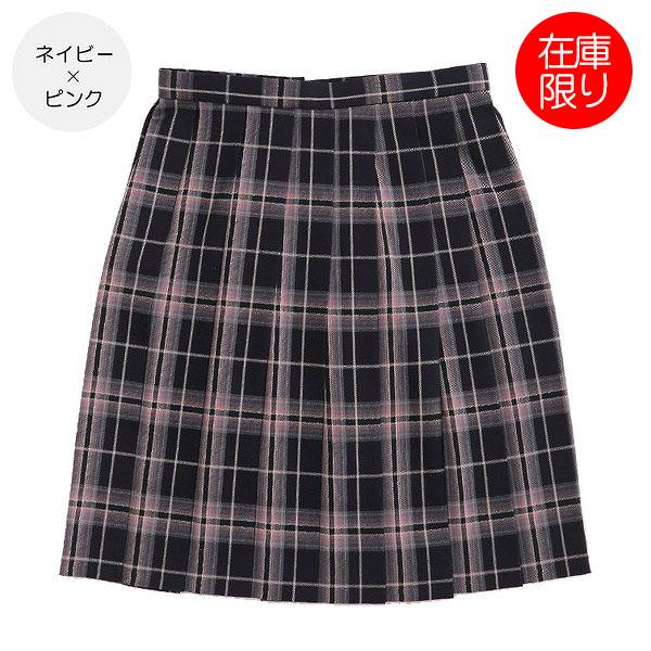 制服 スカート チェック柄 プリーツスカート スクールスカート M・L (送料無料) (在庫限り)