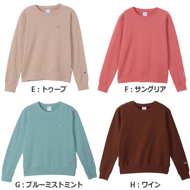 Champion スウェット レディース プルオーバー 裏起毛 ルームウェア 普段着 S M L LL