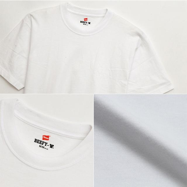 Hanes BEEFY-T Tシャツヘインズ メンズ 半袖 無地Tシャツ 厚手 ヘビーウェイト コットン クルーネック 綿Tシャツ S〜XL