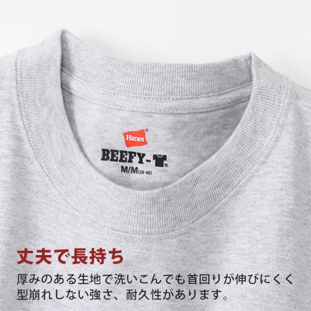ヘインズ ビーフィー ロンT メンズ tシャツ 長袖 S〜XL パックT