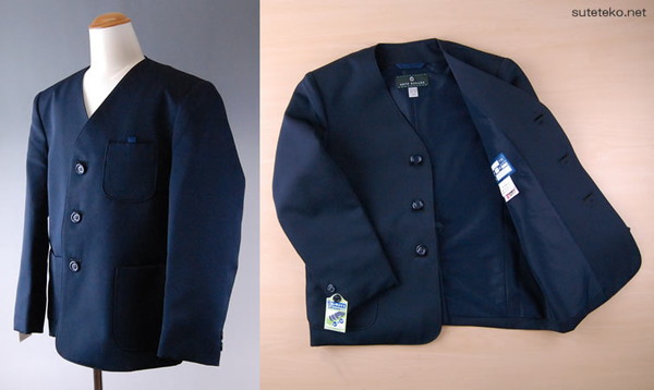 学生服 小学生 制服 上着 男子 女子 シングル型 120cmB〜160cmB (送料無料) (取寄せ)