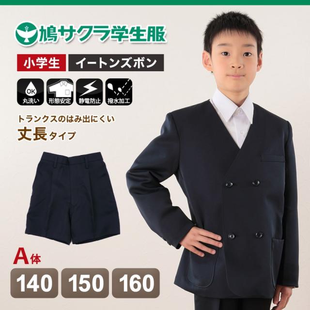 制服 半ズボン 小学生 鳩サクラ 男子 140cmA〜160cmA (取寄せ)