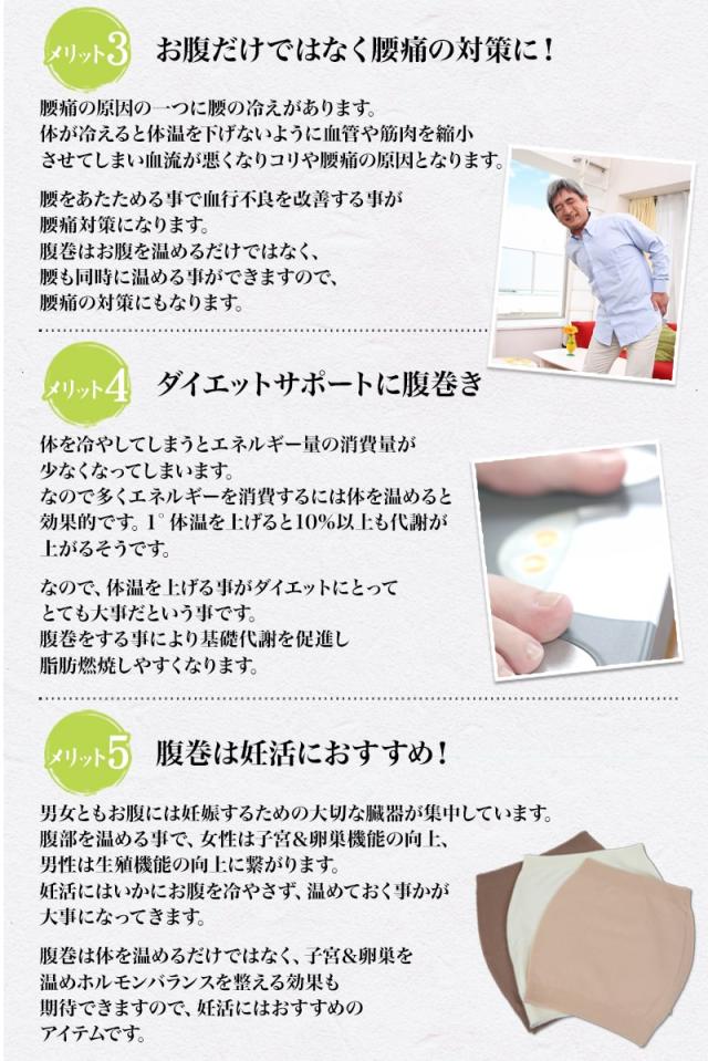 腹巻 はらまき メンズ ウール100% タイコ型 二重タイプ M L LL