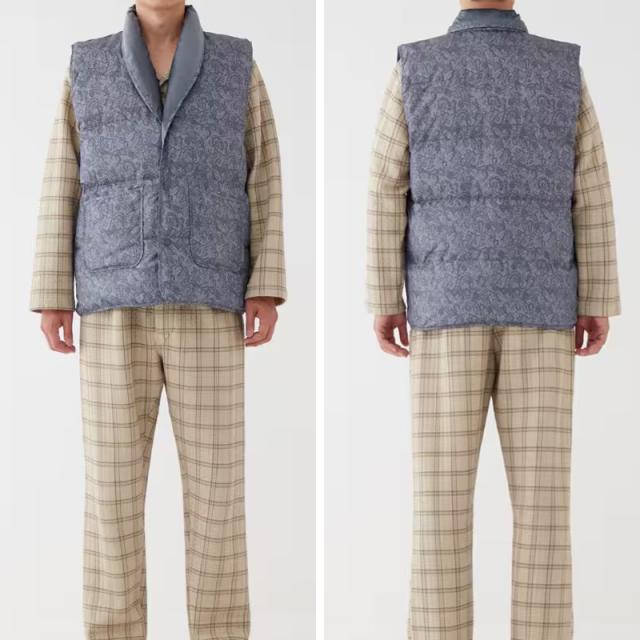 グンゼ メンズ ダウンベスト 紳士 ベスト 羽織物 M L (送料無料) (在庫限り)