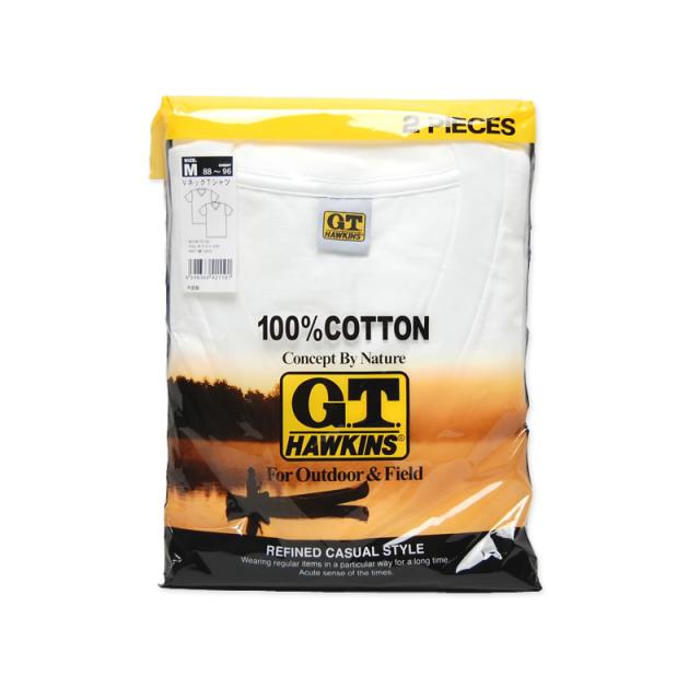 グンゼ G.T.HAWKINS VネックTシャツ 2枚組×4セット M〜LL (在庫限り)