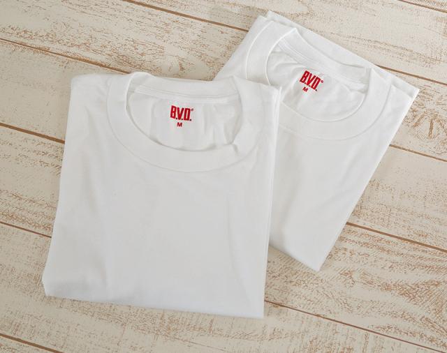 BVD インナー メンズ 半袖 2枚組 吸汗速乾 tシャツ M〜LL
