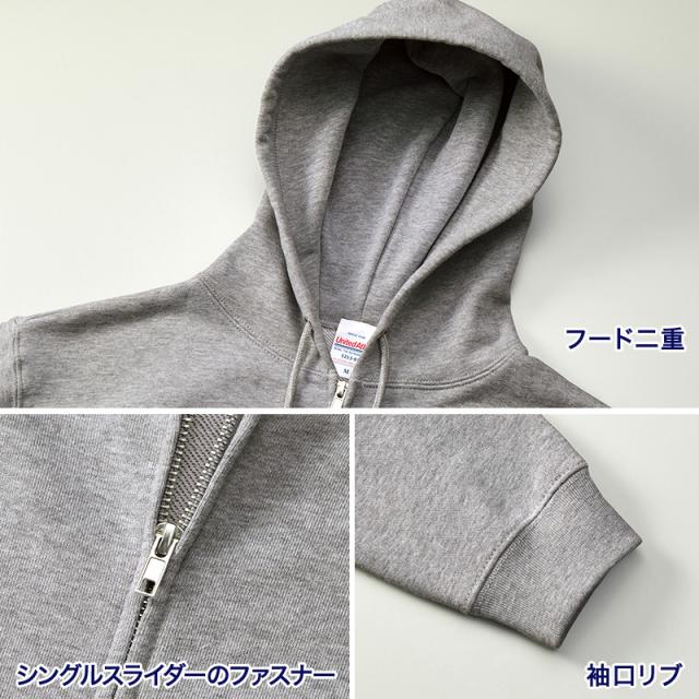 パーカー スウェット フルジップ ジップアップ パーカ S〜XXL (取寄せ)