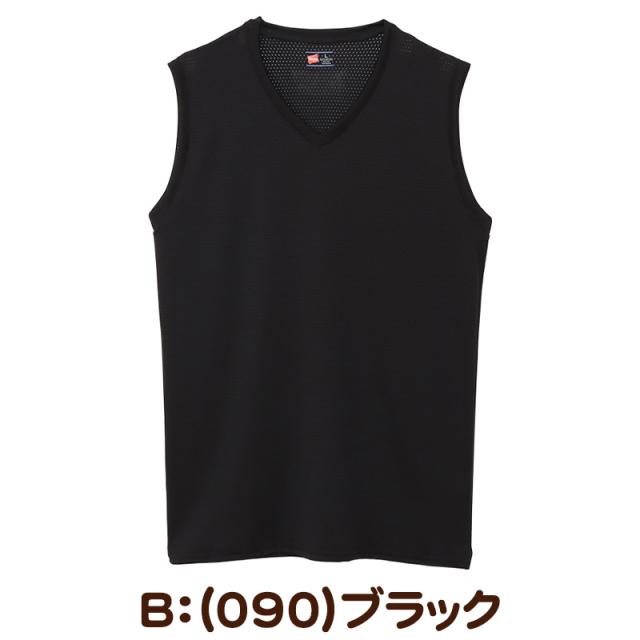 ヘインズ シャツ メンズ ノースリーブ Vネックシャツ 2枚組 3L〜5L (在庫限り)