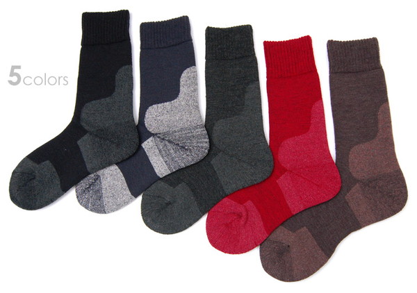 ワシオ 健康爽快 ポカポカソックス 発熱 靴下 暖かい あったか 冬 レディース メンズ 22-24cm・25-27cm